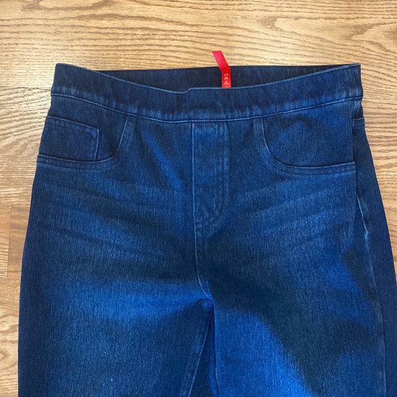 Womens Spanx high rise dark wash legging jegging bodycon normcore denim - Picture 4 of 10